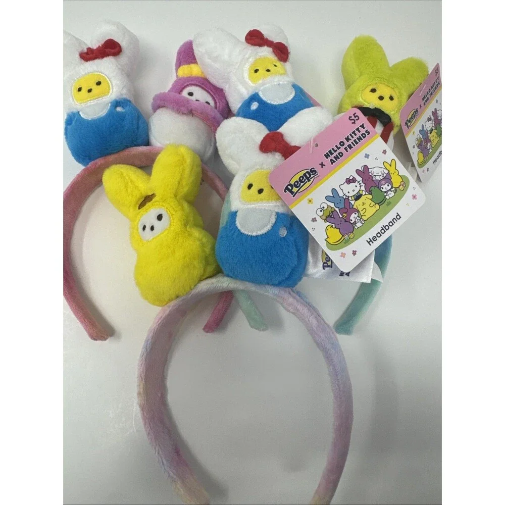Peeps x Hello Kitty & Friends EASTER Headband SET  Keroppi My Melody Pompompurin